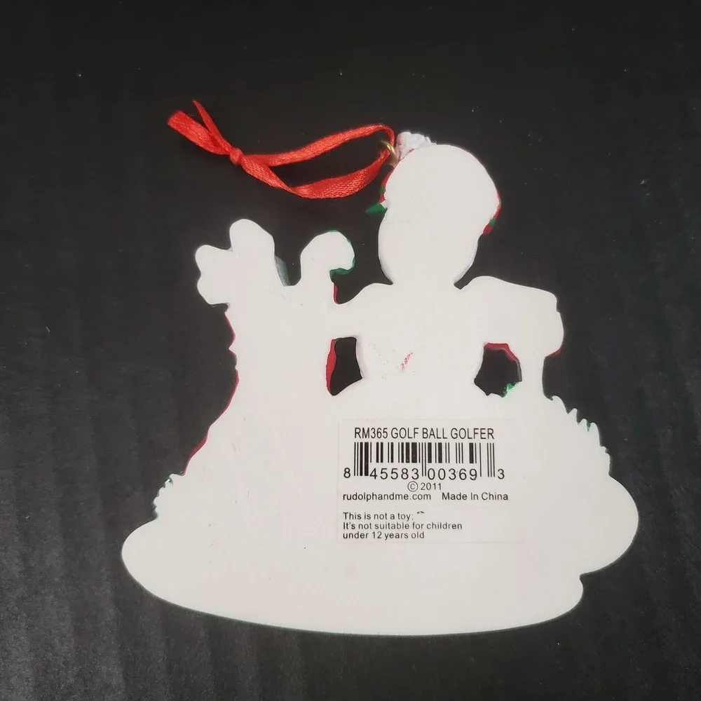 Golf Ball Golfing Snowman BLANK Personalizable Christmas Ornament To Personalize